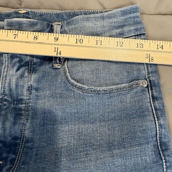 Good American Good Legs High Waist Distressed Crop Skinny Jeans Size 4 / 27 - Picture 10 of 13